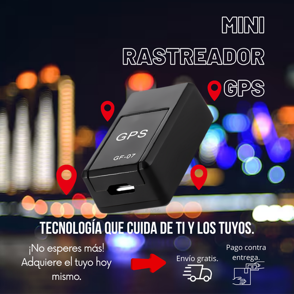 Mini Rastreador GPS Magnético GF07 – Seguridad y Control en la Palma de tu Mano